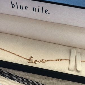 14k rose gold Blue Nile love bracelet